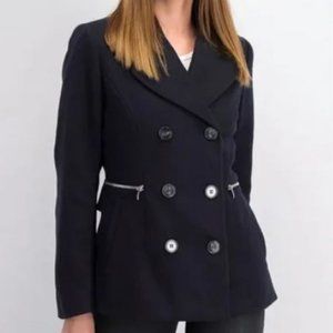 Maralyn & Me, Navy Double-Breasted Peacoat Jacket, Sz Small, NWT